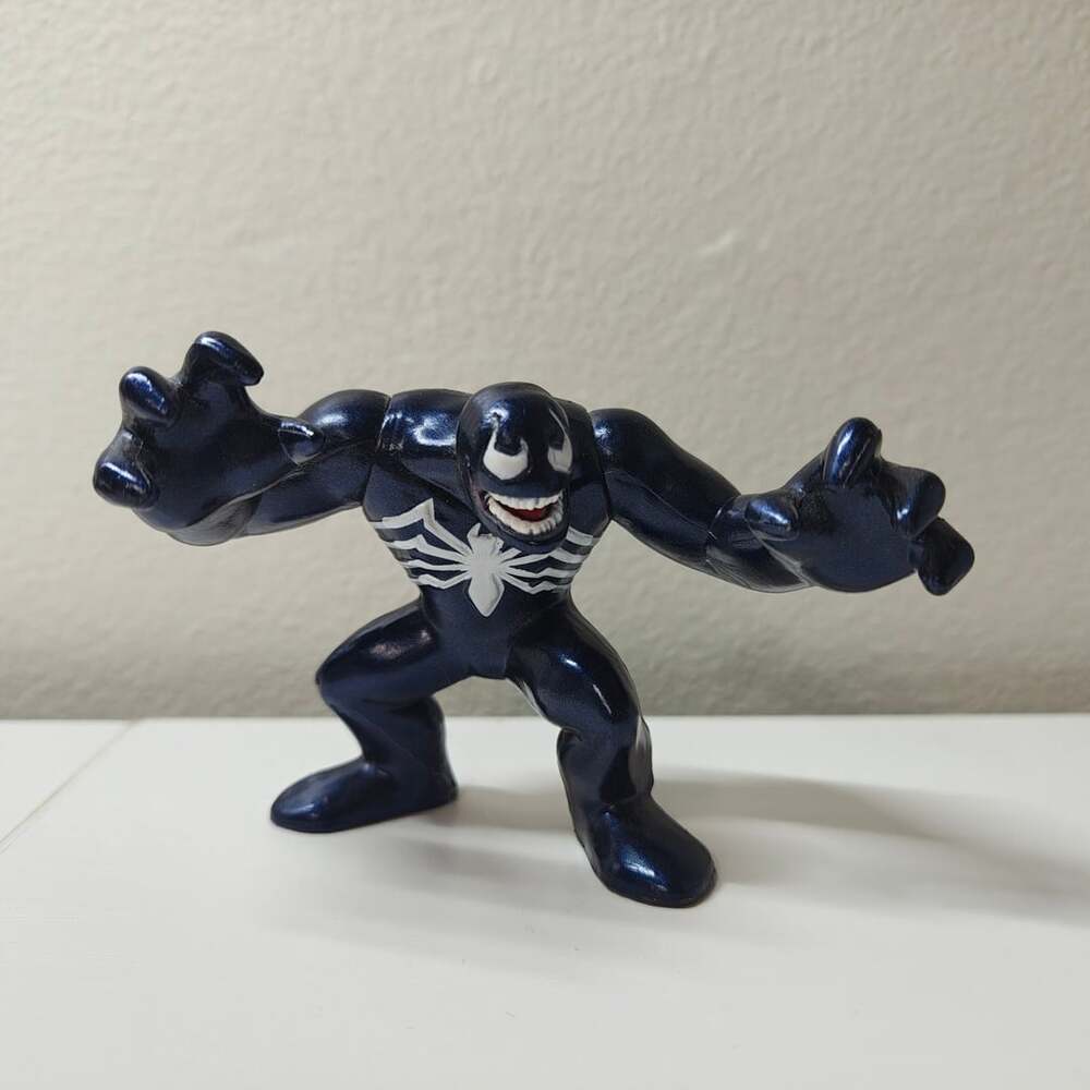 Hasbro Marvel Venom Metallic Blue Action Figure 2012 Mini Toy Spider-Man
